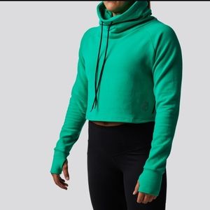 Born Primitive Cowl at the Neck cropped hoodie